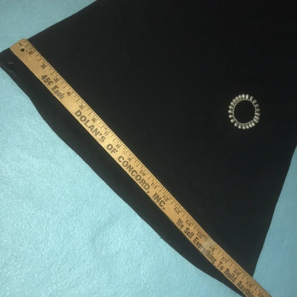 VINTAGE wide leg jumpsuit lined pearl accent cutouts elegant and groovy size S - Picture 7 of 9